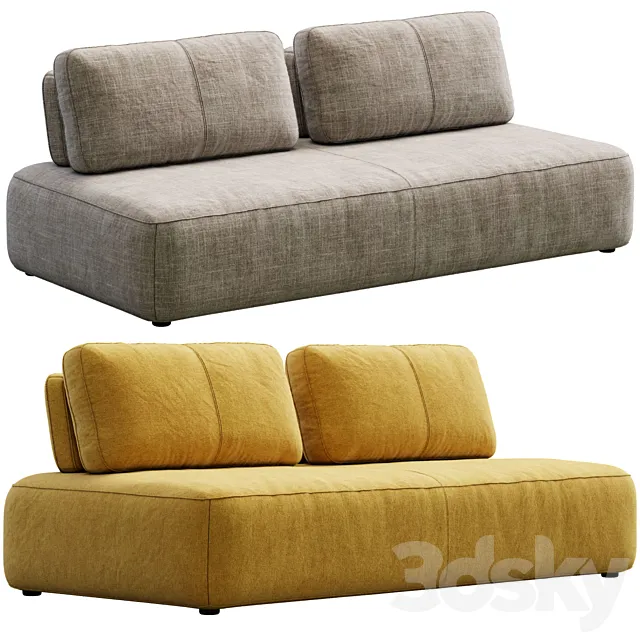 Sofa Puff By In Mood 3D Model