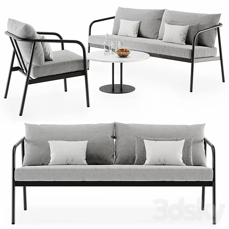 Sofa Radsted Set 3D Model