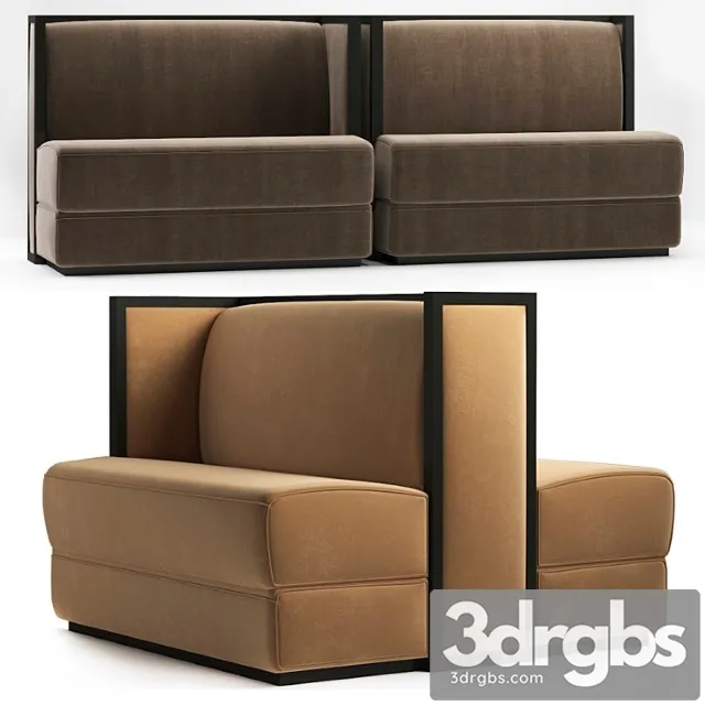 Sofa Restaurant 15 3D Model Free