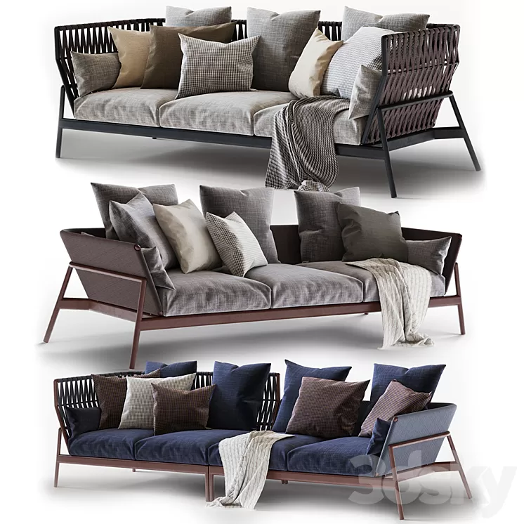 Sofa Roda Piper collection 3D Model