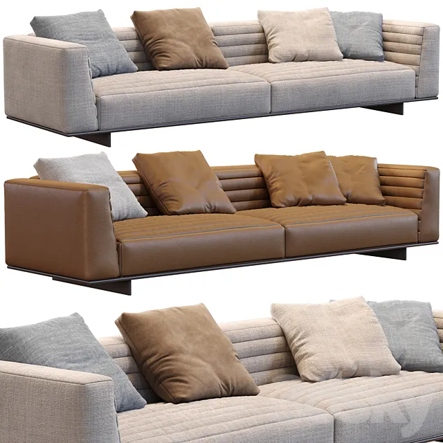 Sofa Roger By Minotti 3D Model