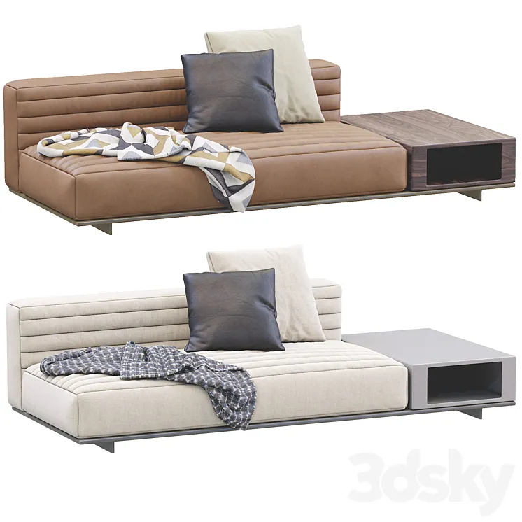 Sofa roger by minotti 3D Model Free