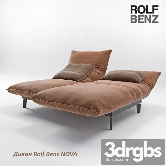 Sofa Rolf Benz Nova 2 3D Model Free