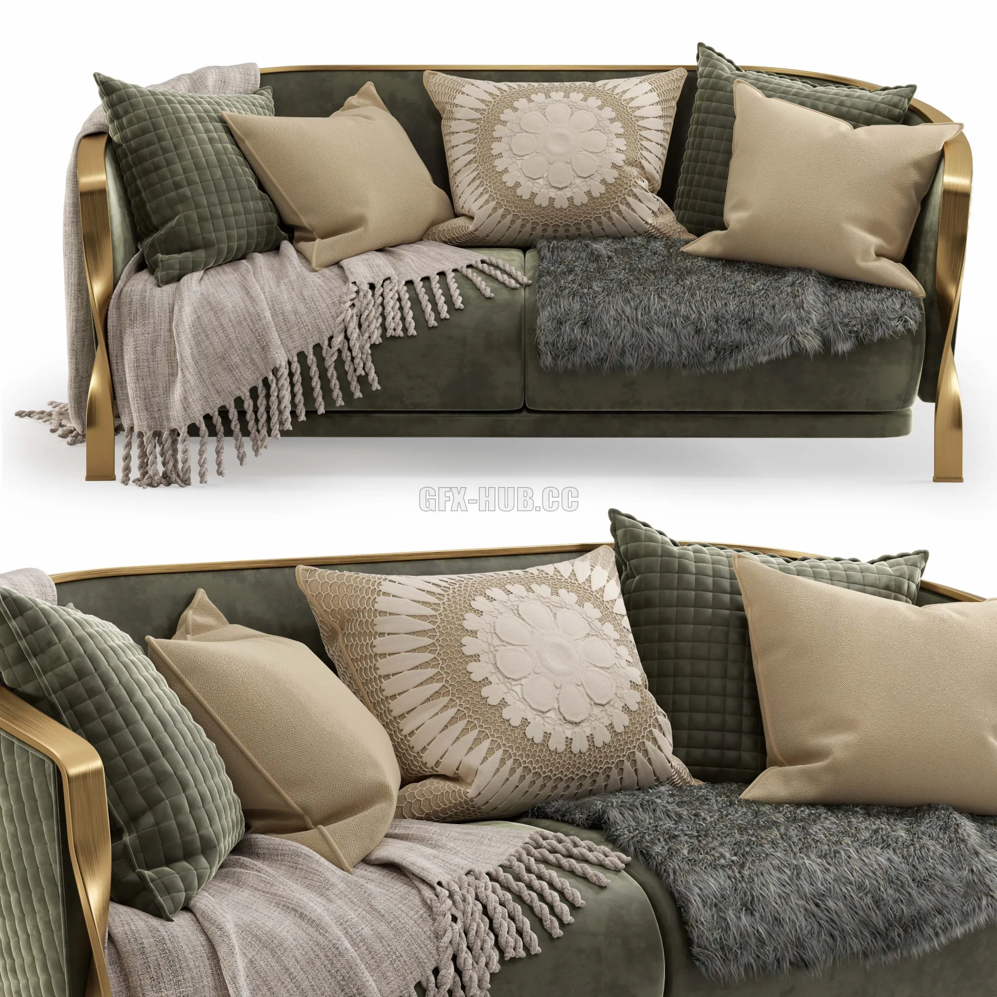 Sofa Rugiano Furniture Nella Vetrina 3D Model