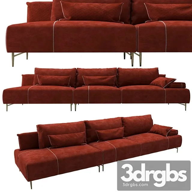 Sofa saks 2 3D Model Free
