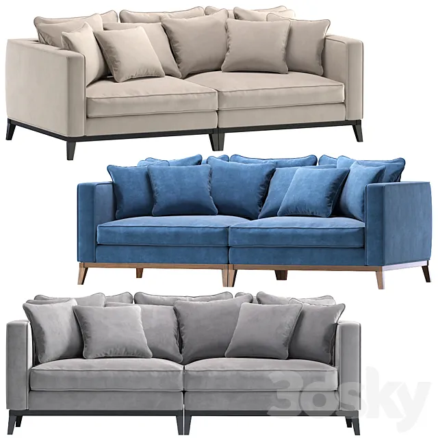 Sofa SALT LAKE by Cazarina Interiors_Диван СОЛТ ЛЕЙК 3D Model