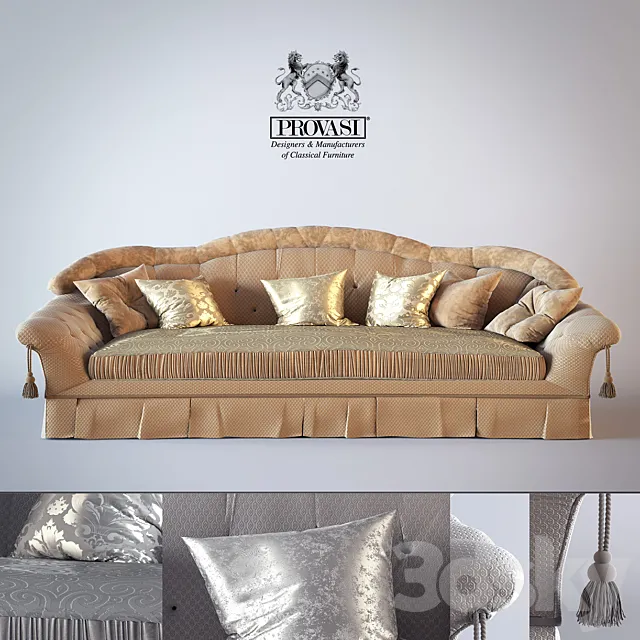 Sofa Savoy Provasi PR1101 3D Model