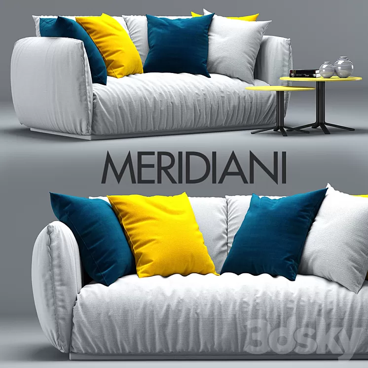 Sofa Scott Meridiani 3D Model