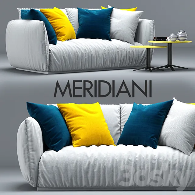 Sofa Scott. Meridiani 3DModel