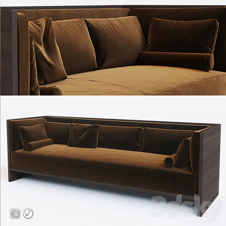 Sofa set 01 3D Model
