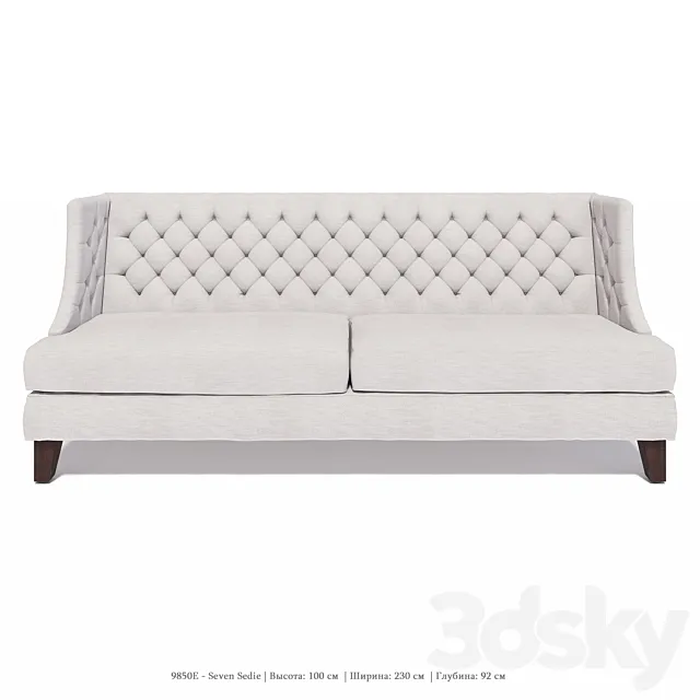 Sofa Seven Sedie - 9850E 3DModel