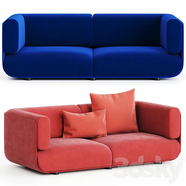 Sofa SHAAL Arper 3D Model