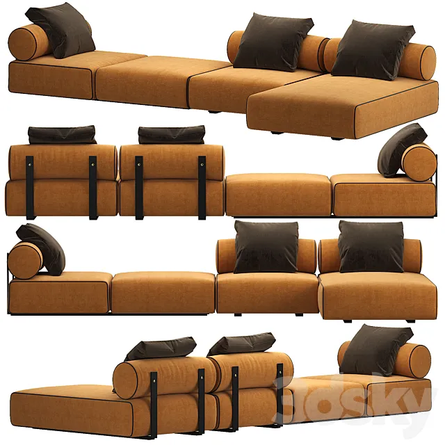 Sofa Shinto by Domkapa 3D Model
