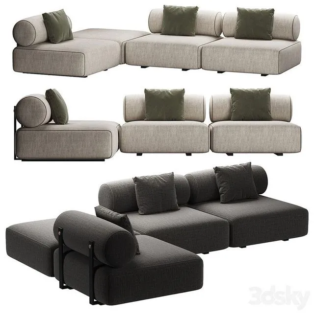 Sofa Shinto by Domkapa (with pillows)) Free Download