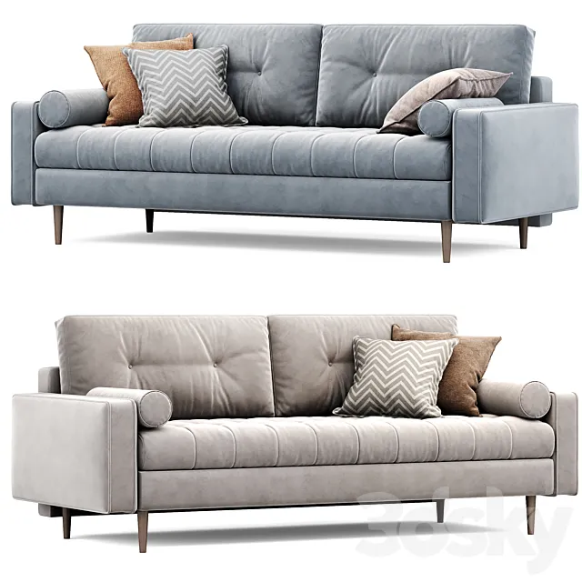 Sofa SITENO Velvet from Sofa ru | Citeno Sofa 3D Model