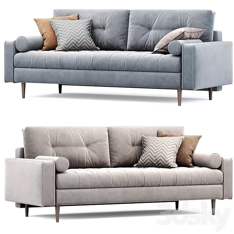 Sofa SITENO Velvet from Sofa ru | Citeno Sofa 3D Model