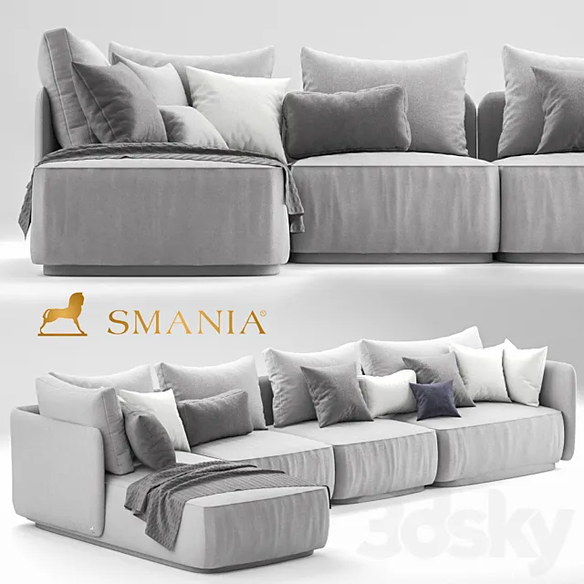 sofa Smania Beverly set 2 3D Model