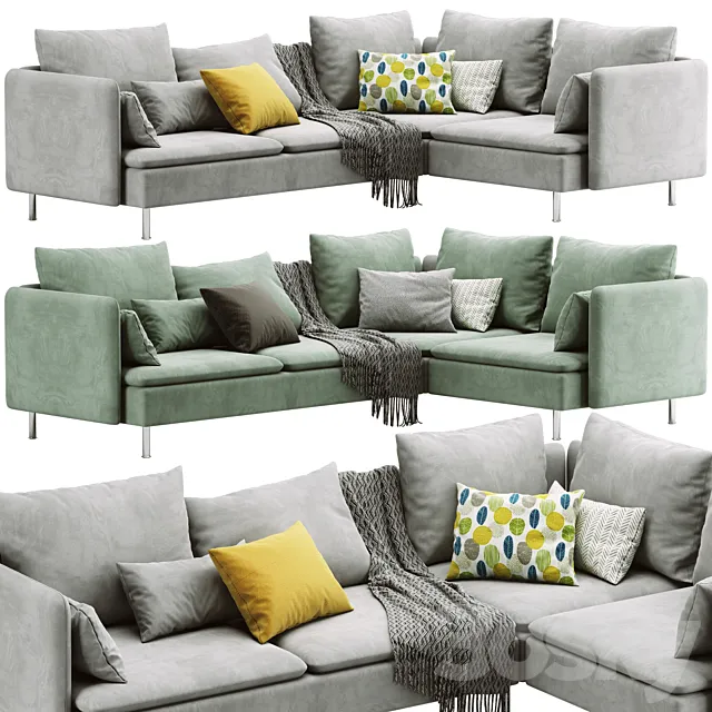 Sofa soderhamn Ikea 3D Model