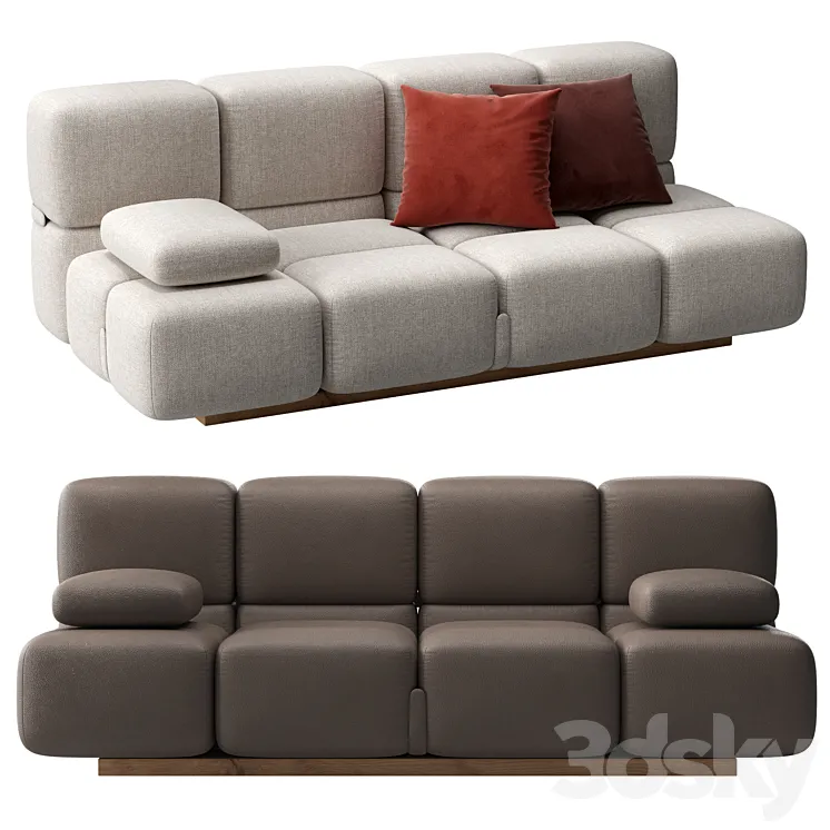 Sofa Sohay by Natuzzi 3D Model Free
