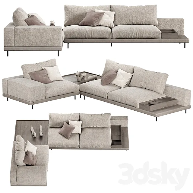 Sofa SPACE SECTIONAL M Sofaclub 3DModel