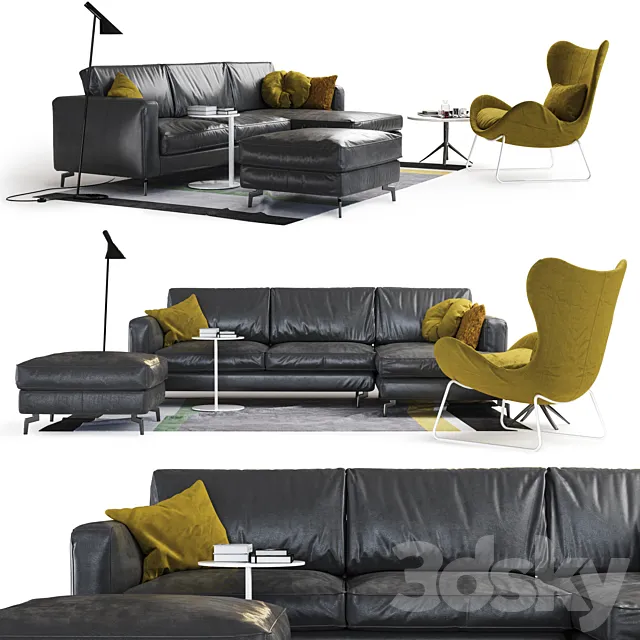 Sofa SQUARE from Calligaris 3DModel