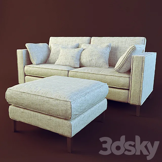 sofa + stool 3DModel
