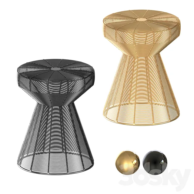 sofa table stool bangor la redoute interieurs 3D Model