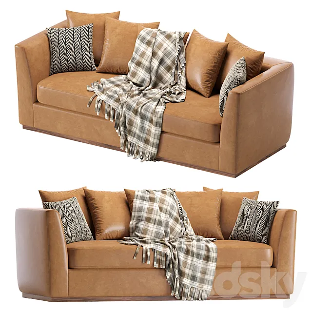 Sofa Taylor Leather Eichholtz 3D Model