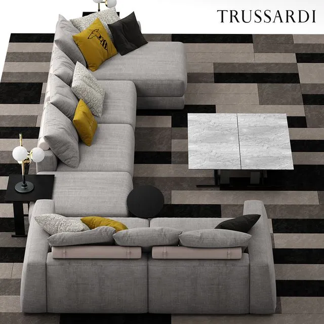 Sofa trussardi Liam Sofa 3D Model