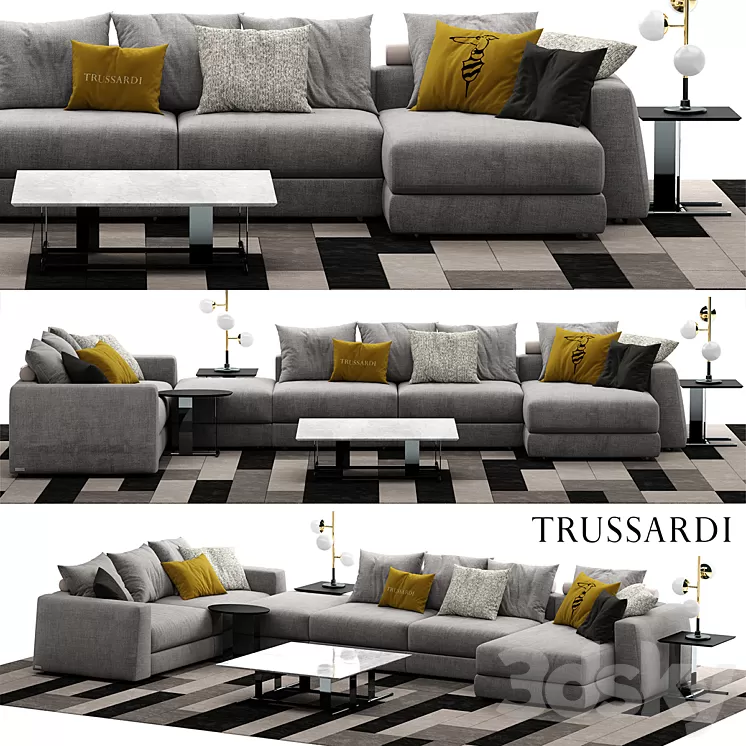 Sofa trussardi Liam Sofa 3D Model