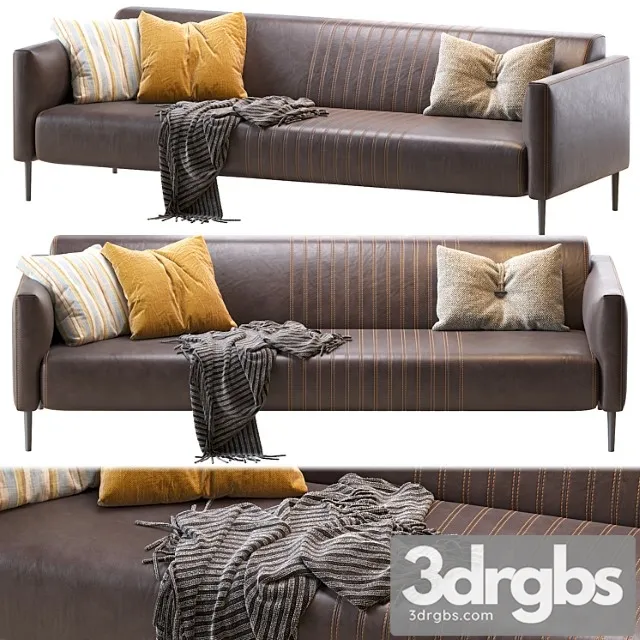 Sofa tuxedo d3m 2 3D Model Free
