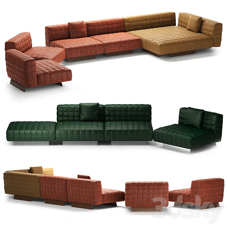 Sofa Twiggy (Minotti) 3D Model Free