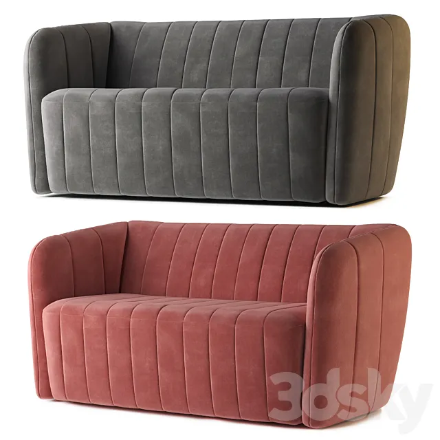 Sofa Vaimon Velvet 3D Model