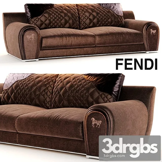 Sofa varenne fendi 2 3D Model Free