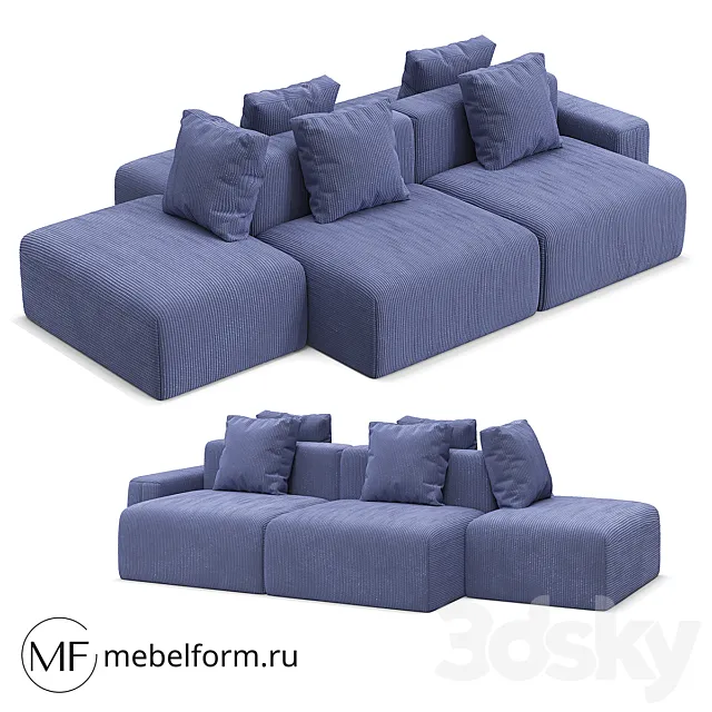 sofa velar 2 3D Model
