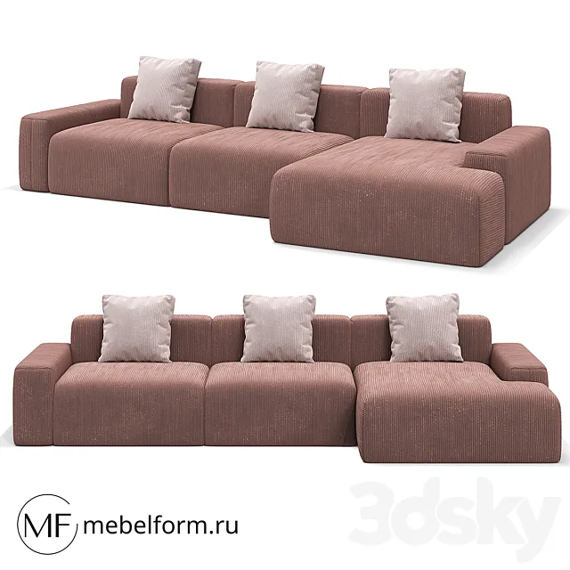 sofa velar 3D Model