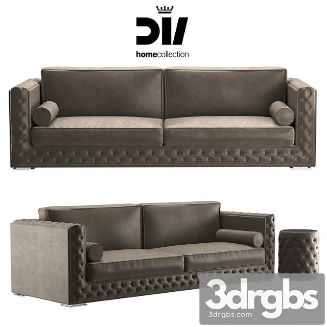 Sofa velvet Dv Homecollection 2 3D Model Free
