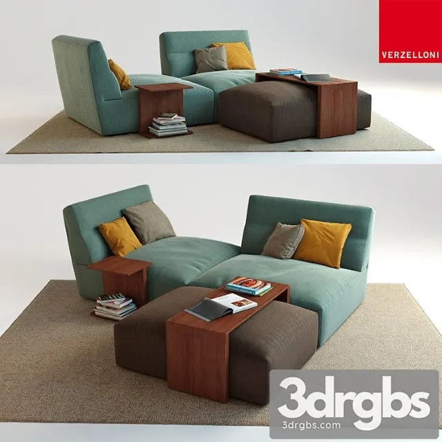 Sofa Verzelloni Joe 3D Model Free