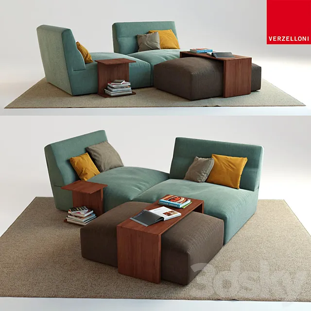 Sofa Verzelloni. Joe 3DModel
