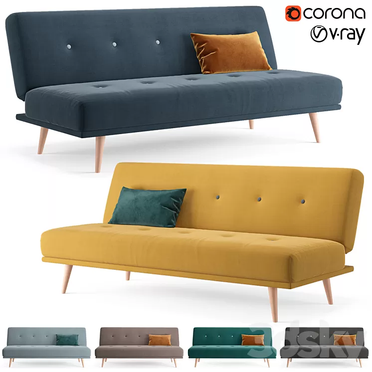 Sofa Vias divan.ru 3D Model