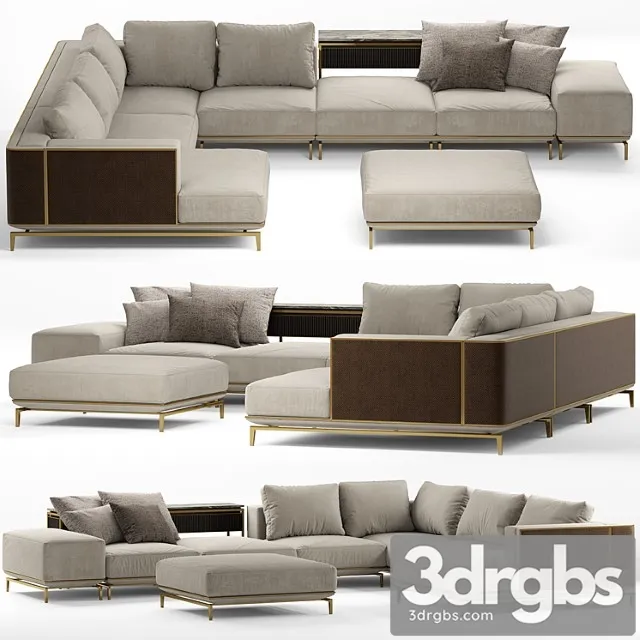 Sofa visionnaire backstage 2 3D Model Free