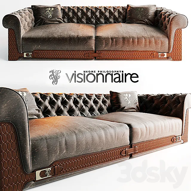 Sofa Visionnaire Ipe Cavalli 3D Model
