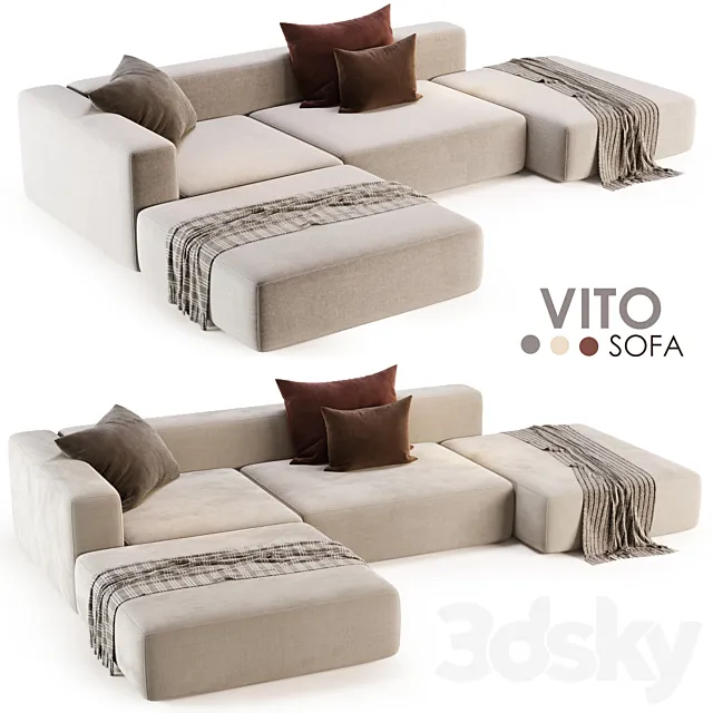 Sofa Vito by Tuo Divano 3DModel