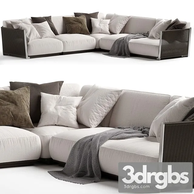 Sofa vulcano flexform 2 3D Model Download