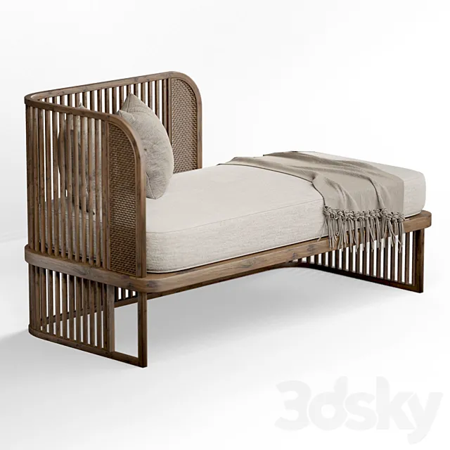 Sofa with cushions # 2 3D Model
