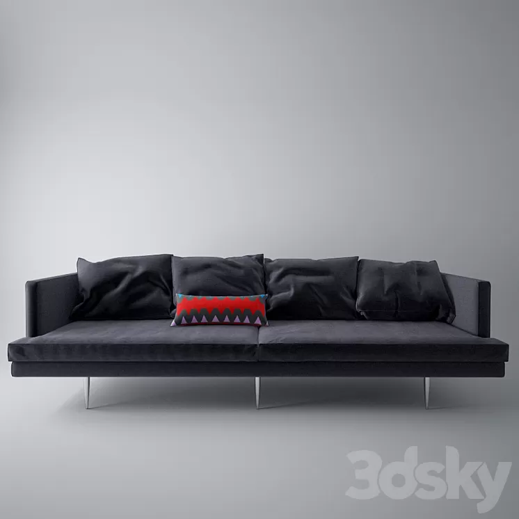 Sofa with pillows