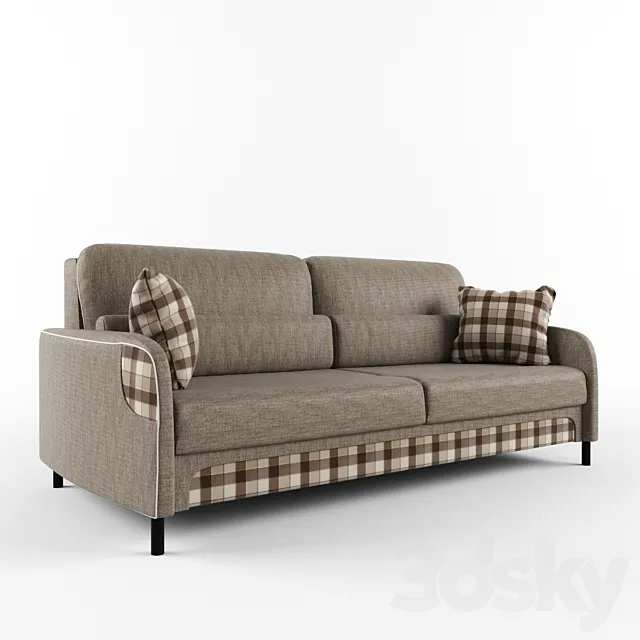 sofa with pillows and decorative inserts Free Download