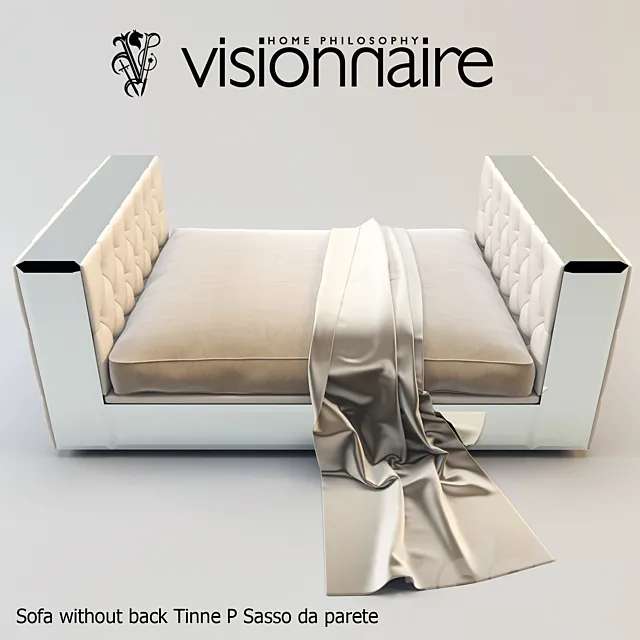 Sofa without back Tinne P Sasso da parete 3DModel