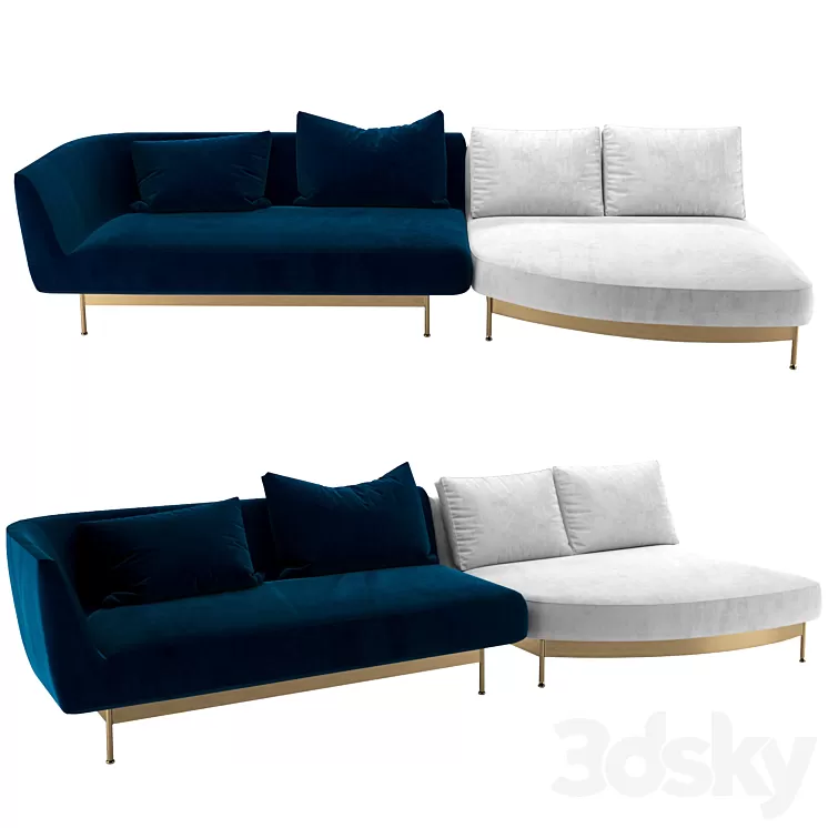 Sofa Wittmann ANDES 3D Model