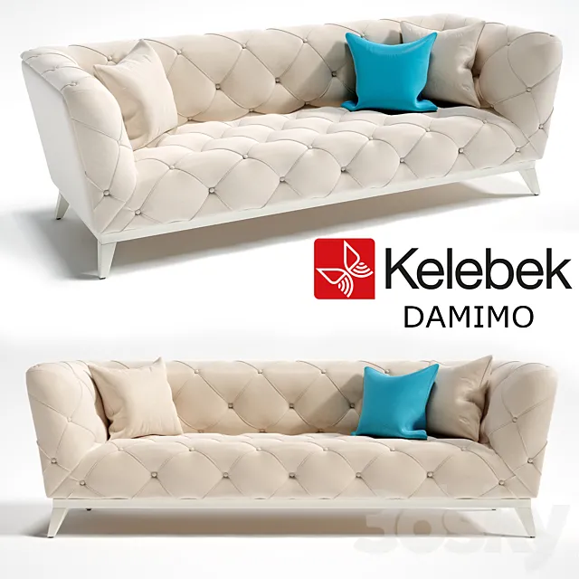 Sofa_Kelebek_Damimo 3DModel
